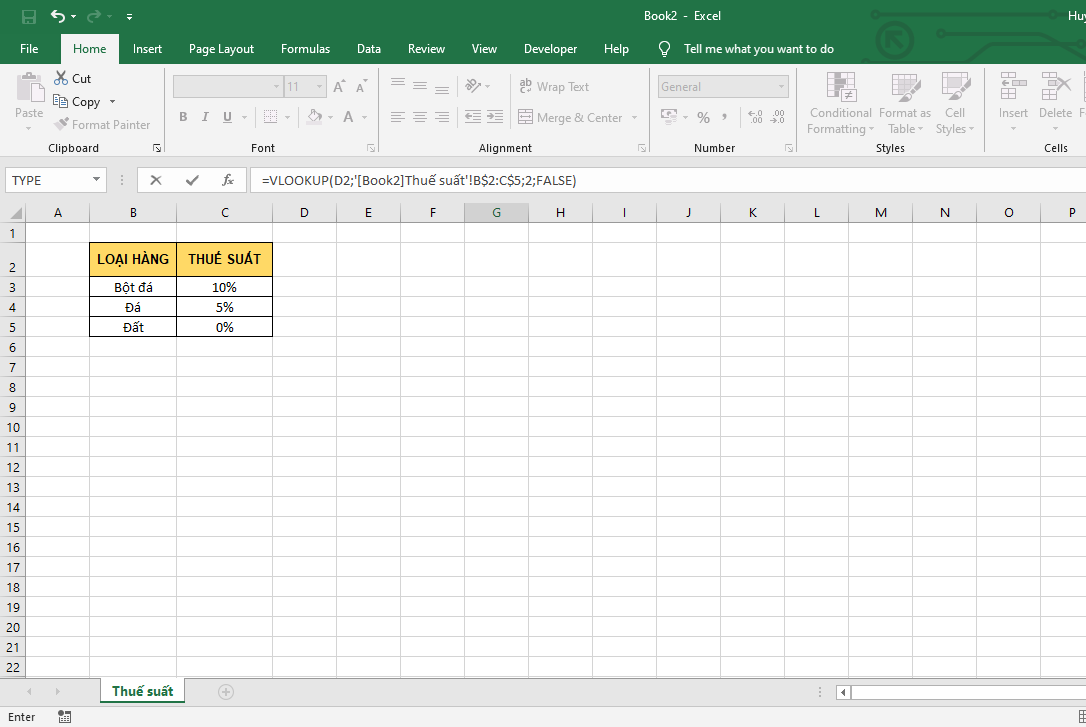 Cách dùng hàm Vlookup giữa 2 Sheet, 2 file Excel khác nhau