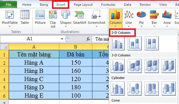 Cách tạo 2 biểu đồ Excel trên cùng 1 hình, bạn có biết?