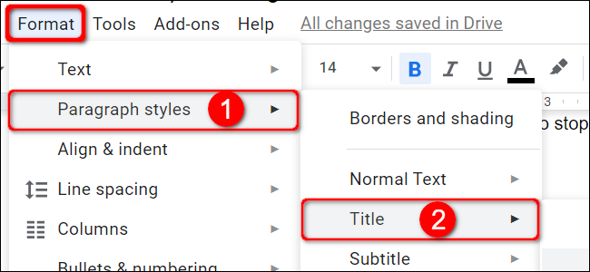 Cách thay đổi thiết lập mặc định trong Google Docs