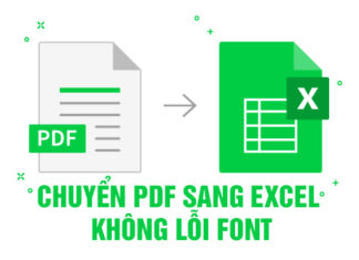 Cách chuyển file PDF sang Excel bằng trang web online, không lỗi font