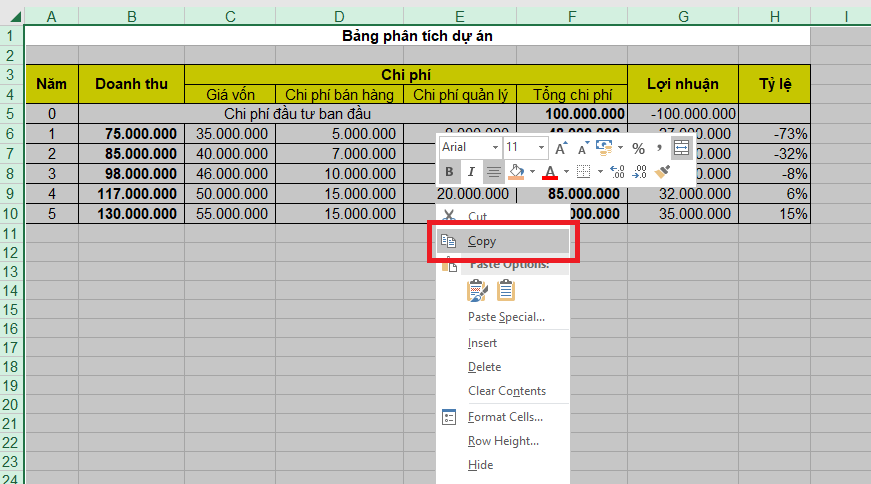 cách nhanh nhất để xóa hàm tính trong Excel 7