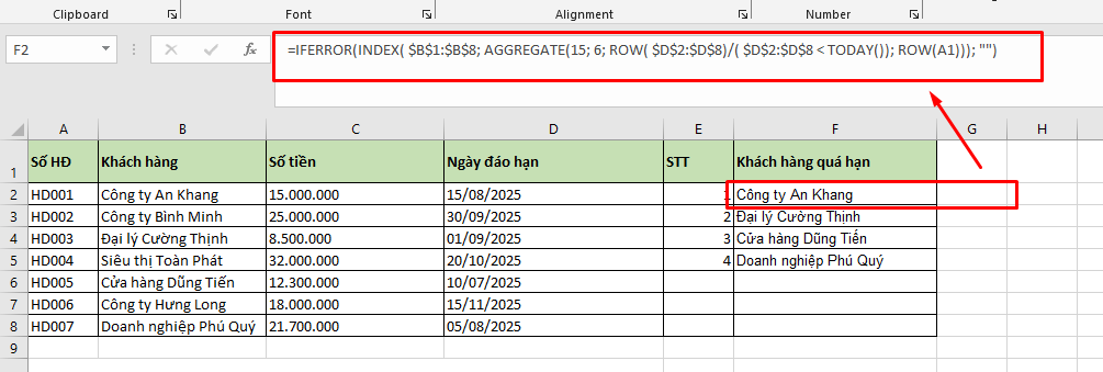 Kết hợp hàm row trong excel với các hàm khác