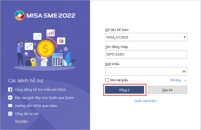 Phần mềm kế toán MISA SME 2022 - Phiên bản mới nhất