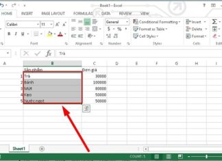 gộp ô trong excel