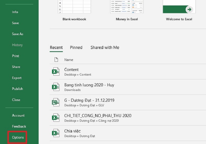 viết tắt trong excel