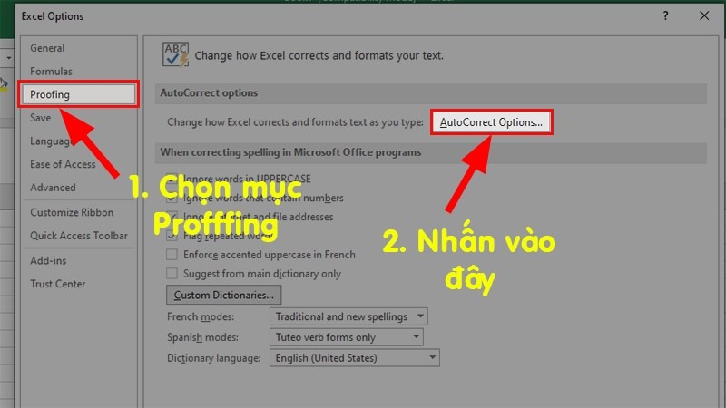 viết tắt trong excel 2007