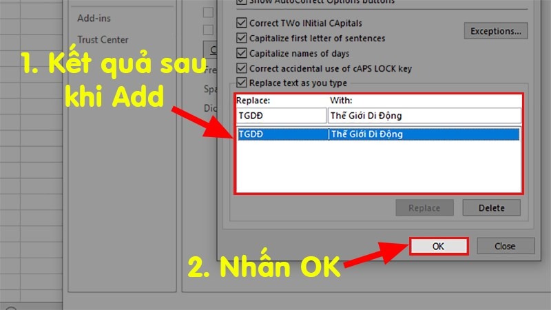 viết tắt trong excel