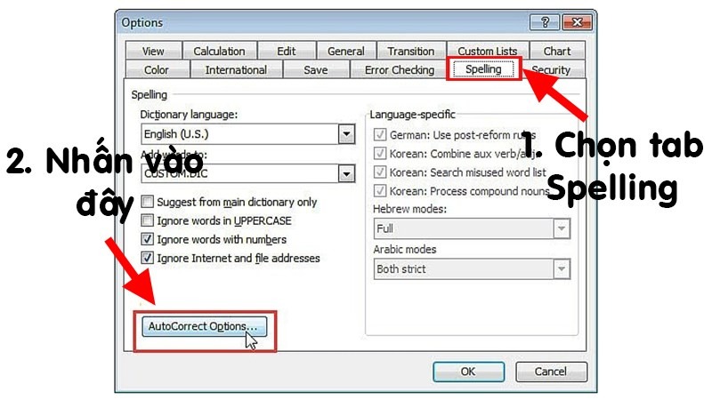 viết tắt trong excel