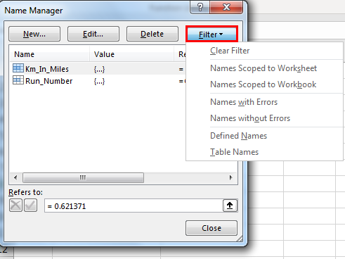 manage name trong excel