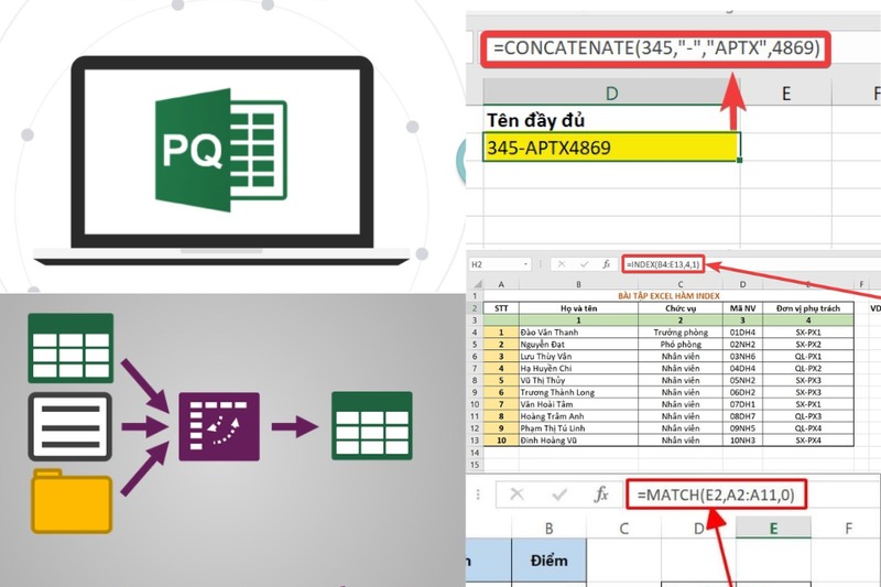 cách gộp nhiều sheet thành 1 sheet trong excel