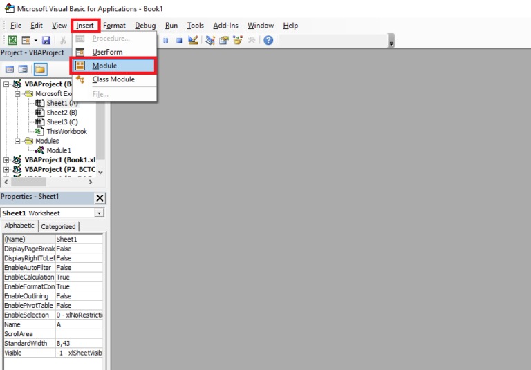Hướng dẫn gộp nhiều sheet thành 1 sheet bằng VBA