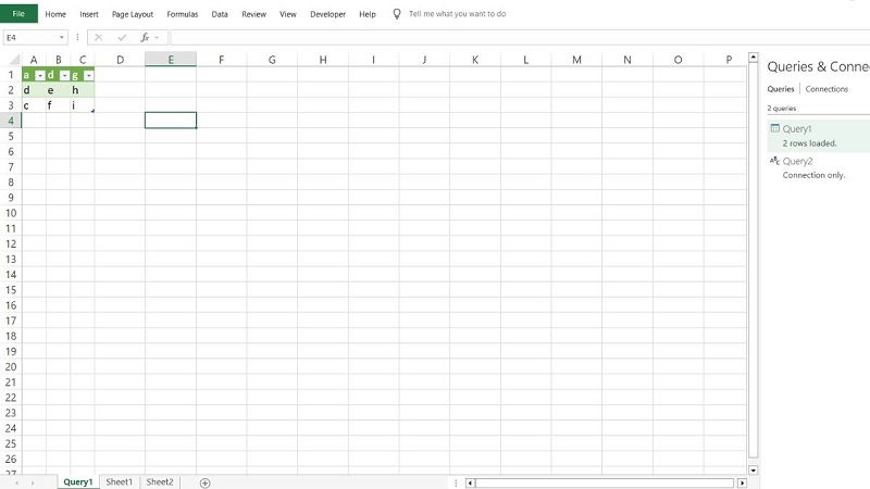cách gộp nhiều sheet thành 1 sheet trong excel