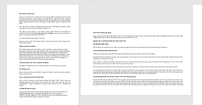 tao trang van ban ngang doc