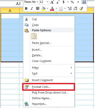 Cách thay đổi màu sắc đường kẻ bảng tính trong Excel 