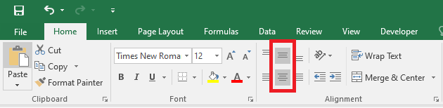 Cách căn chỉnh chữ vào giữa ô trong bảng trên Word và Excel