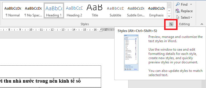 Hướng dẫn thay đổi kiểu Heading trên Microsoft Word Hướng dẫn thay đổi kiểu Heading trên Microsoft Word