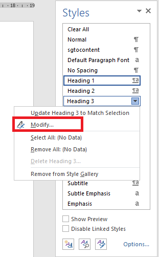 Hướng dẫn thay đổi kiểu Heading trên Microsoft Word