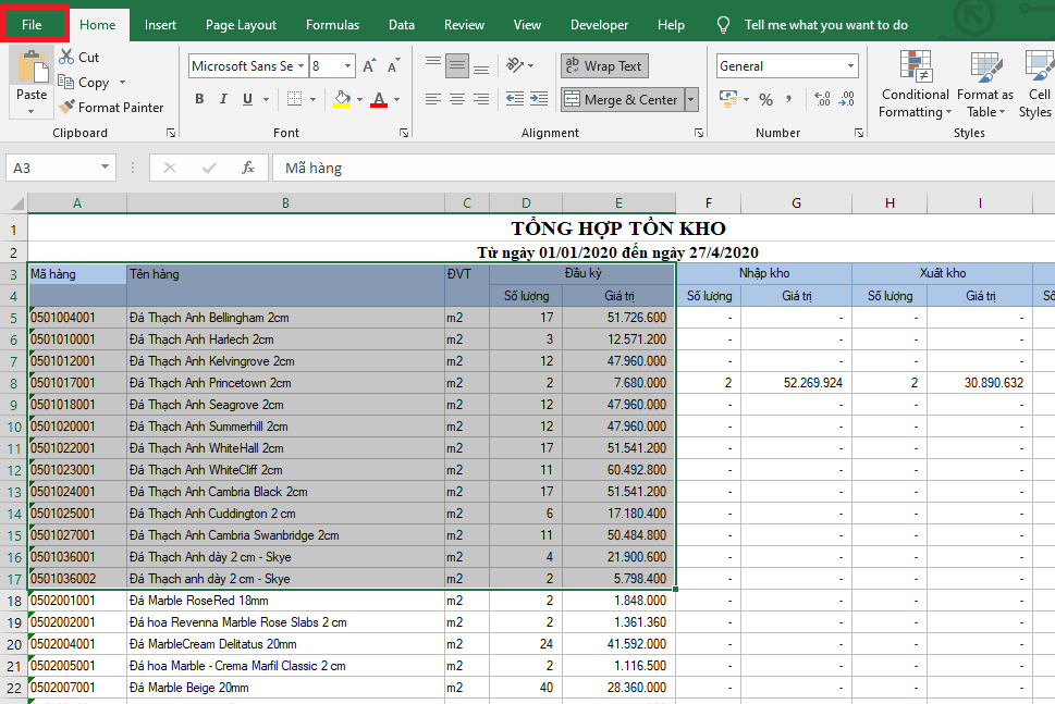 Những cách in một vùng dữ liệu tùy chọn trong Excel