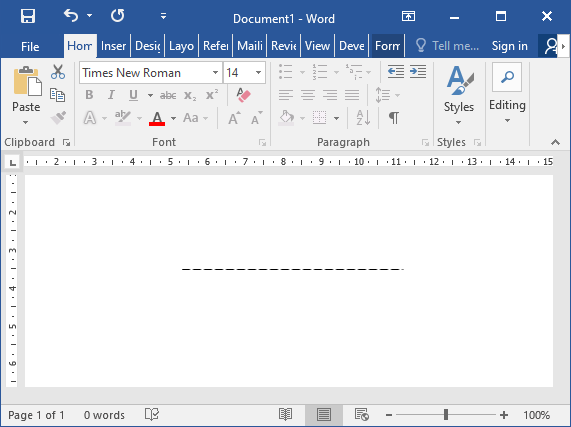 3 bước đơn giản để vẽ đường nét đứt trong Microsoft Word