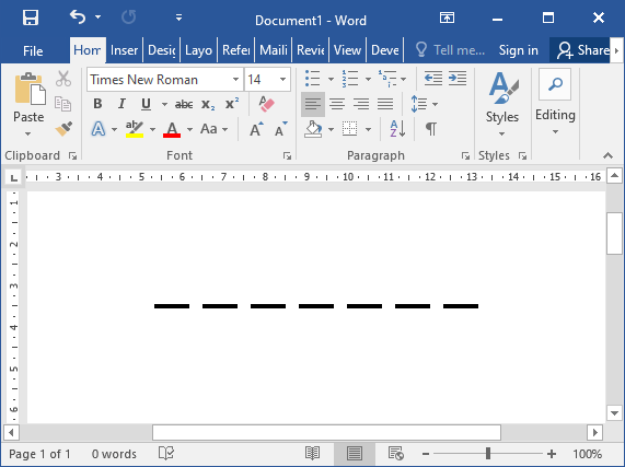 3 bước đơn giản để vẽ đường nét đứt trong Microsoft Word