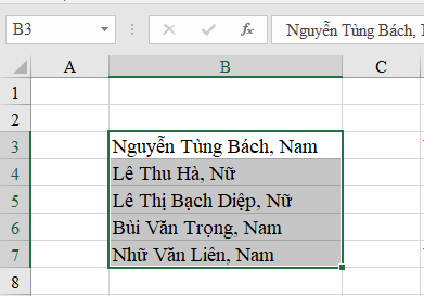 2 cách tạo khoảng cách sau dấu phẩy trong Microsoft Excel