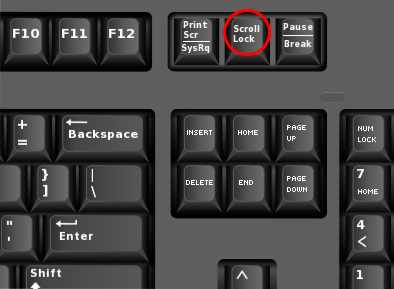 hình ảnh nút Scroll Lock trên bàn phím