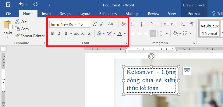 Mẹo chèn chữ vào hình ảnh trong Word cực đơn giản