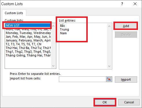 Hướng dẫn điền dữ liệu tự động (Autofill) trong Excel