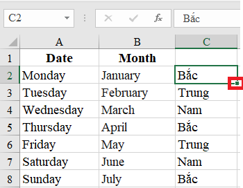 Hướng dẫn điền dữ liệu tự động (Autofill) trong Excel