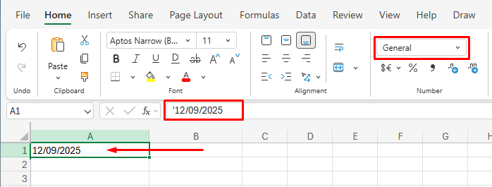 Cách sửa lỗi định dạng ngày tháng trong excel bị đảo lộn