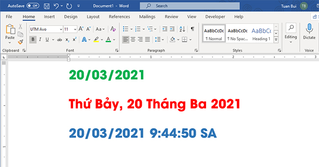 Cách chèn thời gian (ngày, giờ) vô cùng đơn giản trong Word
