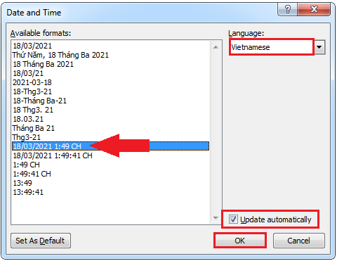 Cách chèn thời gian, ngày giờ vô cùng đơn giản trong Word Cách chèn thời gian, ngày giờ vô cùng đơn giản trong Word