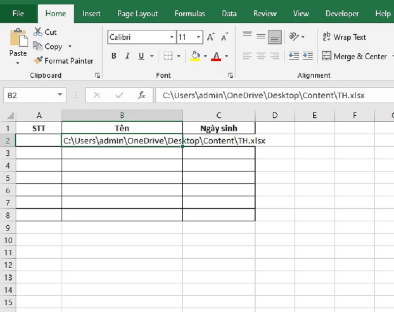 Cách lấy dữ liệu khi file Excel đang đóng