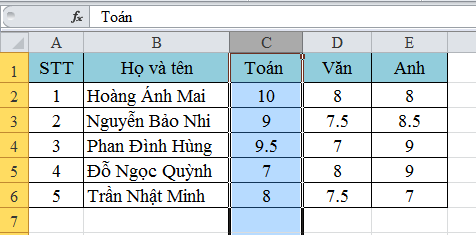 Cách di chuyển hàng, di chuyển cột cực nhanh trong Excel