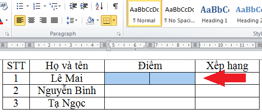 Cách tách ô và gộp ô rất đơn giản trong Microsoft Word