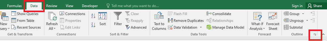 Cách sử dụng tính năng Outline trong Microsoft Excel