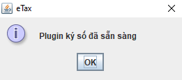 Plugin ký số đã sẵn sàng