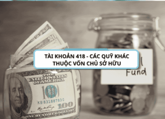 Tài khoản 418 – Các quỹ khác thuộc vốn chủ sở hữu theo thông tư 200/2014/TT-BTC Tài khoản 418 - Các quỹ khác thuộc vốn chủ sở hữu