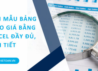 Tải mẫu bảng báo giá bằng excel đầy đủ, chi tiết