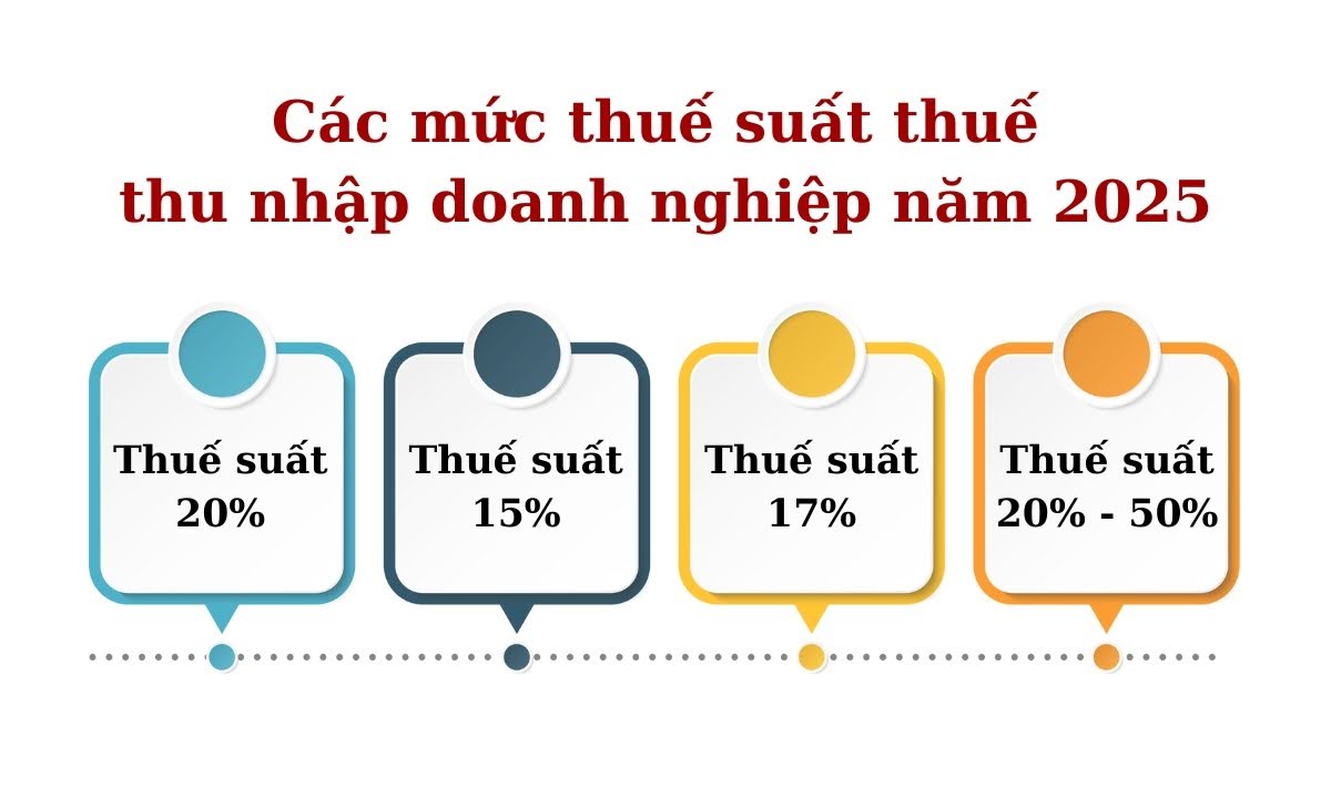 các mức thuế suất tndn 2025