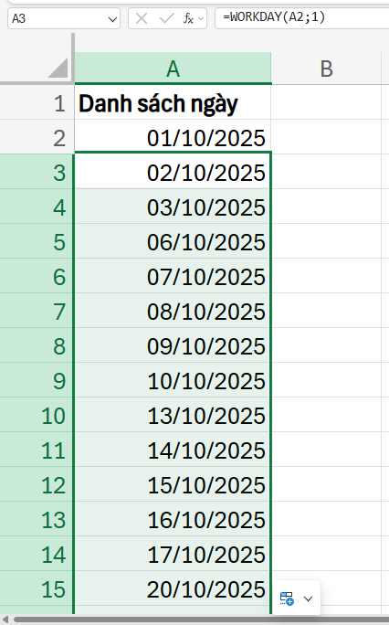 kéo công thức trong excel