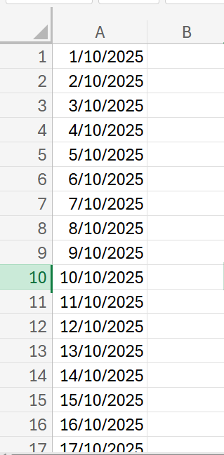 kết quả định dạng ngày-tháng-năm trong excel