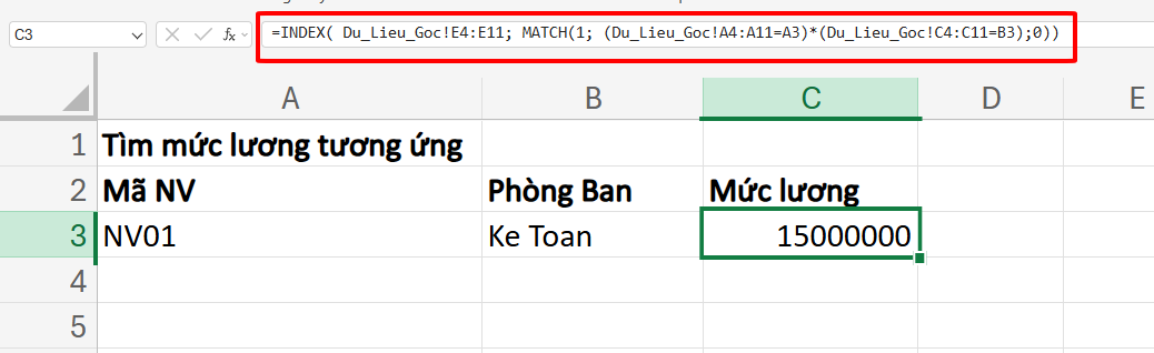 lấy dữ liệu từ sheet khác theo nhiều điều kiện