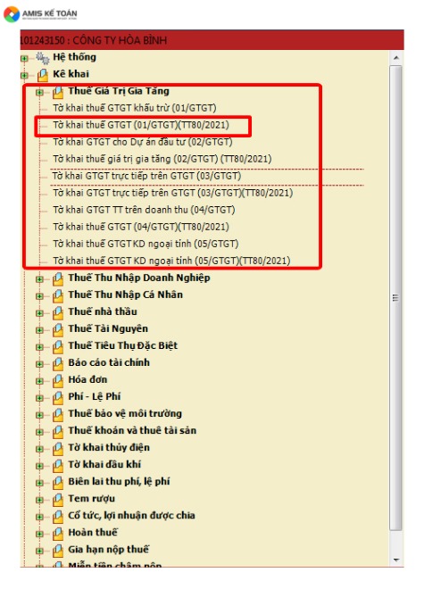 tờ khai thuế gtgt