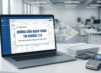 hướng dẫn cách hạch toán tài khoản 113 theo thông tư 99