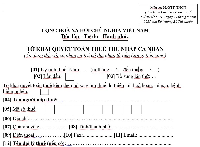 khi nào cá nhân phải tự quyết toán thuế thu nhập cá nhân