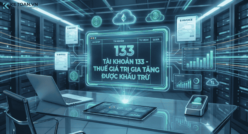 tài khoản 133 thuế giá trị gia tăng được khấu trừ