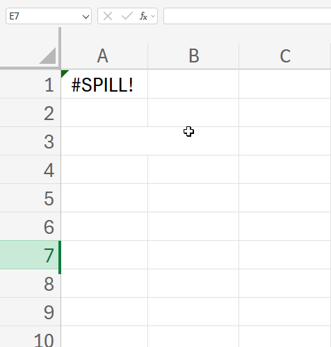 xử lý lỗi Spill do có ô gộp