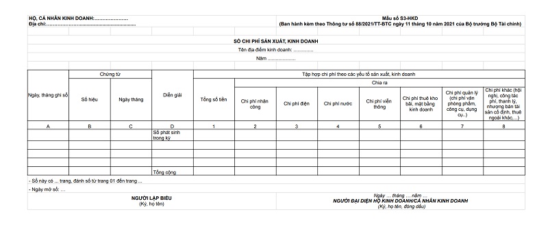 7 loại sổ sách của hộ kinh doanh