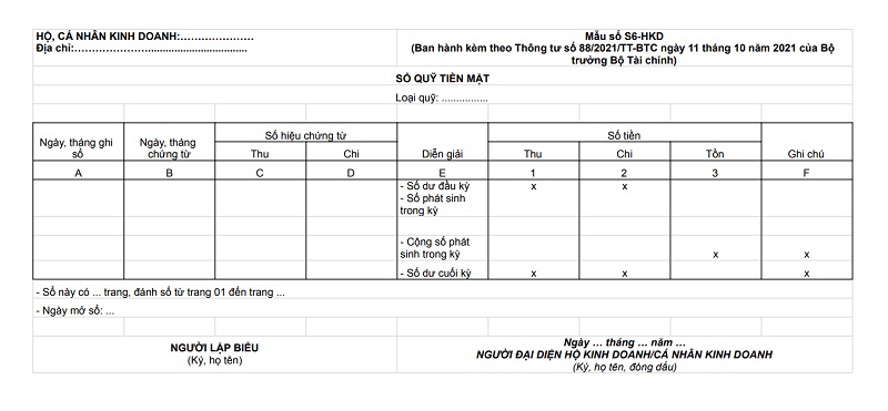 7 loại sổ sách của hộ kinh doanh